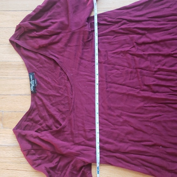 *Sold* Burgundy Swing Dress - Picture 4 of 8